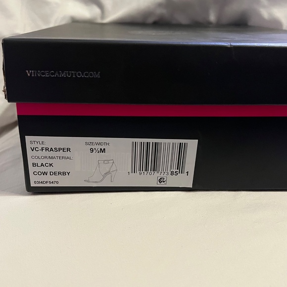 New in Box! Vince Camuto Black Open toe Heeled Bootie - Picture 6 of 6